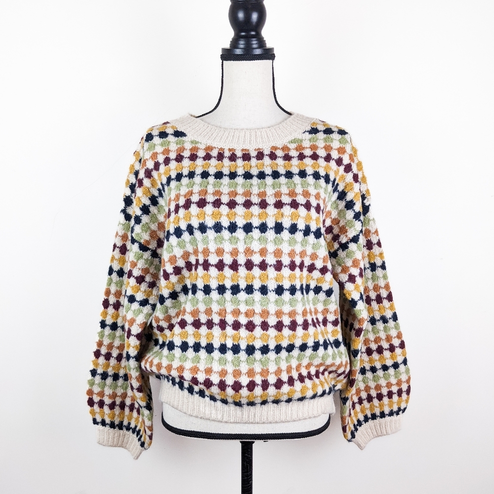 🦋LAST🦋 NWT Perch by Blu Pepper Chunky Multicolor Sweater, Size 3X